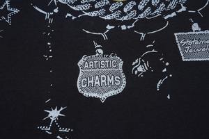 T-shirt Homme Noir Graphique en Coton Lourd Surdimensionné Style Hip Hop avec Collier Imprimé Numérique DTG – Vente en Gros - Product Image 5