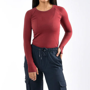 Gym Manufacturer <b>Long</b> <b>Sleeve</b> Shirt Women Workout Wear Compression <b>Long</b> <b>Sleeve</b> Design Quick Dry Top Yoga Wear Running Shirt - Product Image 5