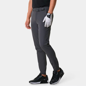 Pantalon de golf vintage en toile pour homme, coupe ajustée, décontracté, taille haute, léger, bonne élasticité, nouveau design tendance - Product Image 4