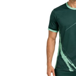 T-shirt de sport pour homme vert forêt, séchage rapide, pour la course, la gym et l'entraînement, personnalisable, vêtements de sport imprimés - Product Image 3