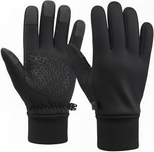 Guantes de Invierno Unisex para Motociclismo, Resistentes al Viento, Térmicos/Aislantes y Antideslizantes, Material de Poliéster/Algodón - Product Image 3