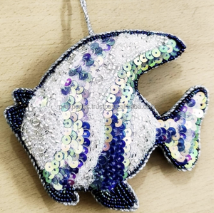 Quiero un Hipopótamo para Navidad, Adorno de Santa Claus con Cuentas, Decoración de Árbol de Navidad con Hipopótamo, Regalo Navideño Hecho a Mano, Arte de Boutique - Product Image 3