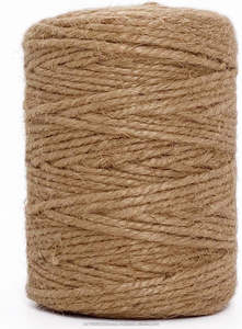 Ficelle en jute brute 3 plis de 3 mm, 100 % écologique, haute résistance, 328 pieds, robuste, antibactérienne, marron, pour la couture, le tissage et le tricot - Product Image 2
