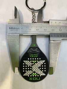 Llavero de raqueta de tenis/pádel de PVC blando 3D/2D con relieve y grabado, regalo promocional, llavero de silicona. - Product Image 2