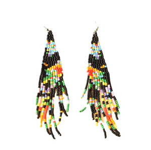 Handcrafted Trendy Top Selling Beaded Drop <b>Earrings</b> Customizable Big Seed Bead Embroidery Full Embroidered Beaded <b>Earrings</b> - Product Image 6