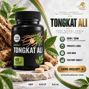 กาแฟขาวผสมตงกัตอาลีและโสมมาเลเซียสำหรับผู้ชาย กลิ่นหอมเข้มข้น กาแฟสำเร็จรูปแบบซอง รับผลิตแบรนด์ส่วนตัว (OEM) ขายส่ง - Product Image 1