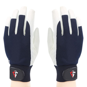 Guantes de Bateo de Béisbol a Precio Económico, Color Blanco/Azul, Absorbentes de Humedad, Ligeros, para Jóvenes y Adultos - Product Image 1