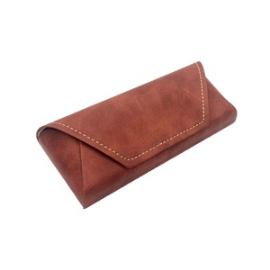 New Genuine Leather Glasses Cover Luxury Eyewear <b>Case</b> Full Grain Leather <b>Sunglasses</b> Pouch Bulk Wholesale Manufacturer LGC-0081 - Product Image 1