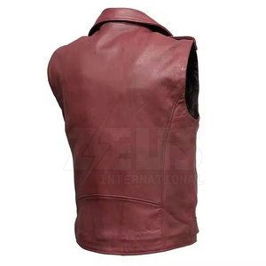 Chaleco de Cuero sin Mangas para Hombre 2026, Color Personalizado, Chaleco de Cuero de Alta Calidad con Logotipo Personalizado para Hombre - Product Image 2