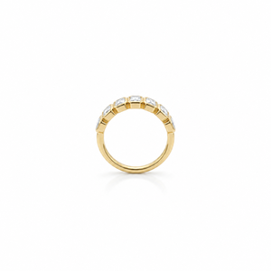 แหวนทองคำแท้ 14K ประดับมรกตทรงเหลี่ยมหกเม็ด น้ำหนัก 0.75 กะรัต ฝังแบบ Bezel ประดับเพชรทรงเหลี่ยมมรกตเพาะเลี้ยงในห้องปฏิบัติการ แหวนแต่งงานสุดหรู แหวนหมั้นสุดหรู - Product Image 6
