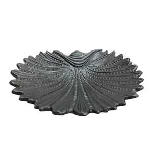 Ensemble de plateaux décoratifs vintage en métal, motif feuille d'arum, argent et bronze, pour bibelots, bijoux, centre de table et plateau de rangement - Product Image 4
