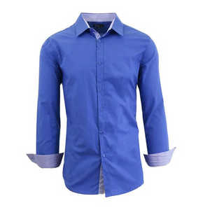 High Quality 100% Cotton Anti-Wrinkle Quick Dry Breathable Loose Grey Long Sleeve Men's Dress Flannel <b>Shirt</b> Custom Brand - Product Image 5
