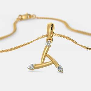 Collier pendentif cercle en or jaune avec diamant de laboratoire - Product Image 3