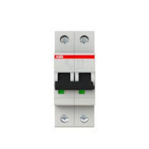 เบรกเกอร์ขนาดเล็ก S202-C2 แบบ 2 โพล 2A (MCB) สำหรับอุตสาหกรรม  วัสดุพลาสติก  ความสามารถในการตัดวงจร 6kA  ยี่ห้อ Technoverse Business Solutions  มีสินค้าในสต็อก - Product Image 1