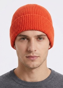 Unisex Knit Beanie <b>Hat</b> Thick Winter Warm <b>Cap</b> Custom Embroidery Private Label OEM Wholesale Headwear Factory - Product Image 2