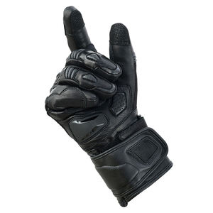 Gants de course pour homme, design personnalisé, entièrement en cuir, compatibles écran tactile, avec coques en carbone pour la protection des doigts. - Product Image 6