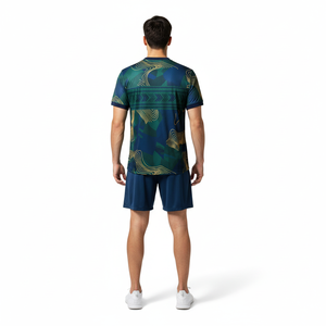 Maillot de football personnalisé pour adulte, ensemble complet respirant à manches courtes, léger, 100 % polyester, tenue de football pour homme - Product Image 2