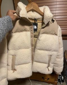 Plus Size High Quality Unisex Winter Sherpa <b>Jacket</b> 100% <b>Down</b> <b>Filled</b> Reversible Coated Waterproof Breathable Velour Zipper Hooded - Product Image 4