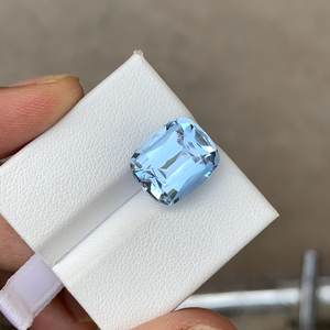 Piedra de Aguamarina Natural Suelta, Facetada, Gema Azul, Calidad Premium, para Joyería, Piedra Preciosa - Product Image 5