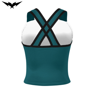 Uniformes de Animadoras al por Mayor Bigetron Sports, Camisetas de Manga Larga para Adultos, Disfraces Personalizados con Ribete Dorado - Product Image 2