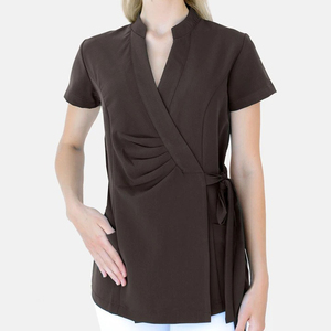 Tunic <b>Top</b> Salon Spa Uniforms Spandex Cotton Polyester Breathable Custom Colors Custom Logo Unisex - Product Image 2