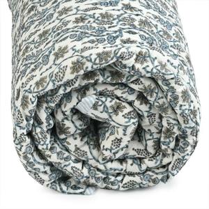 Couverture de luxe faite à la main, surdimensionnée, pour hôtel, patchwork, réversible, matelassée, 100% coton, écologique - Product Image 4