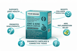 Collagène Peptides L-Arginine Acide Hyaluronique Vitamine C Sachets Complément Alimentaire en Poudre pour Adultes Soutien Articulaire et Osseux - Product Image 3
