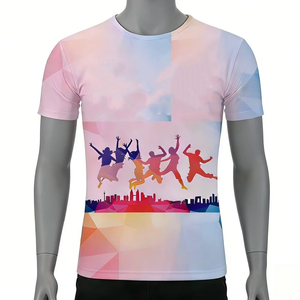 Maillot de cyclisme pour homme à logo personnalisé, manches courtes, respirant, extensible - Product Image 1