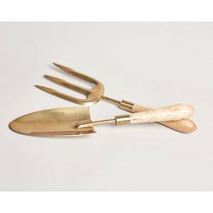 ชุดจอบและส้อมขุดดินเหล็กดำแบบหนา พร้อมด้ามไม้ สำหรับขุดดิน - Product Image 2