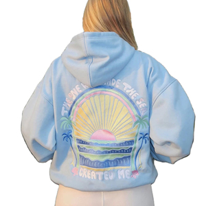 Sweat-shirts à capuche personnalisés avec broderie de logo, coton lourd de qualité supérieure, pour hommes et femmes, vente en gros, usine de vêtements à marque privée - Product Image 4