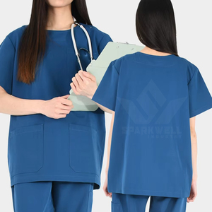 Blouses en sergé pour uniformes médicaux d'hôpital – Respirantes, confortables, vêtements de travail pour le secteur de la santé – Fournisseur ODM - Product Image 2