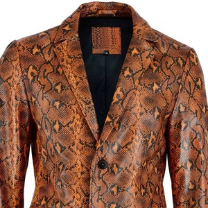 Veste en cuir gaufré d'autruche personnalisée pour homme, en cuir de vachette véritable de qualité supérieure, style motard, service d'échantillons OEM/ODM disponible en usine - Product Image 1