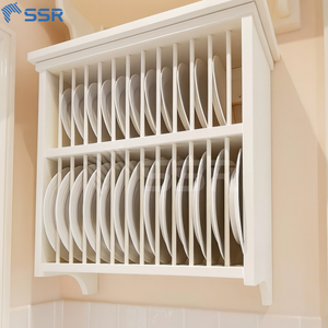 SSR White Aluminum Wall Cabinet <b>Rectangular</b> Modern Kitchen Cabinet Minimalist Design Wall Mount - Product Image 2