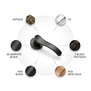 Elegant Solid Brass <b>Door</b> <b>Handle</b> <b>Set</b> with Mortise Lock | Luxury Designer Lever <b>Handles</b> for Interior <b>Doors</b> | Office & Hotel Decor - Product Image 5