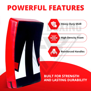Escudo de Boxeo Rojo y Negro de Primera Calidad, Nuevo, de PVC, para Entrenamiento de Artes Marciales - Product Image 6