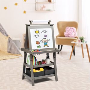 Cavalletto da Tavolo Bifacciale 3-in-1 per Pittura Grigio - Product Image 5