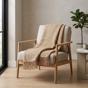 Line Throw Jute Woven Soft Fabric Solid Long Lightweight Decorative Throw <b>Blanket</b> Home Textile Scarves <b>Shawls</b> Sofa Boys Girls - Product Image 3
