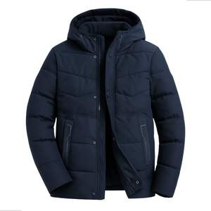 Chaqueta de invierno para hombre, diseño OEM, uso casual, bajo precio, logotipo frontal personalizado, chaquetas acolchadas para hombre en venta - Product Image 6