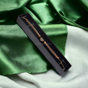 Peru กำไลข้อมือคริสตัลสีทองชุบด้วยไฟฟ้าทำจากสเตนเลสสตีลดีไซน์ล่าสุดสำหรับผู้ชายและผู้หญิงขายส่ง - Product Image 5