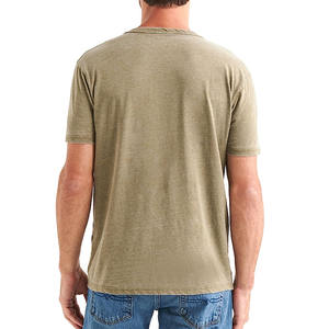 เสื้อยืดคอกว้างผู้ชายผ้าฝ้ายคุณภาพสูง พิมพ์ลายตามสั่ง เนื้อผ้าหนานุ่ม ระบายอากาศได้ดี สวมใส่สบาย เสื้อเปล่าไซส์ใหญ่ - Product Image 4