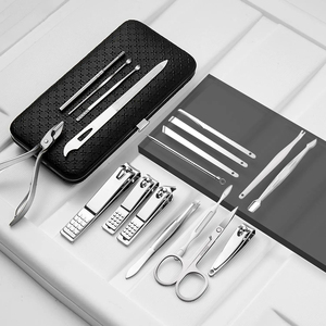 Golden Stainless Steel <b>Manicure</b> Pedicure <b>Kit</b> Includes Nail Cutters Clippers Scissors Straight Sharp Durable Comfortable Grip Eco - Product Image 3