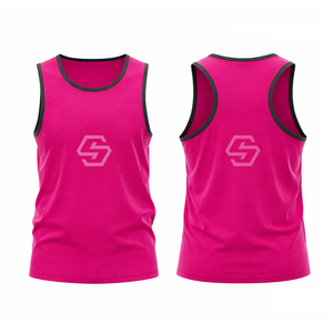 Custom LOGO Sublimation Printed 100% Polyester <b>Running</b> <b>Singlet</b> Quick Dry Mesh Tank Top OEM for Men - Product Image 5