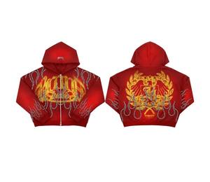 Sudadera con Capucha Personalizada con Serigrafía, Sudadera con Capucha Unisex con Cierre Completo, Sudadera con Capucha de Algodón Personalizada con Cierre Completo - Product Image 3