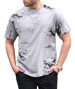Camisetas Gráficas Personalizadas al por Mayor con Impresión DTG, Estilo Urbano, Corte Ajustado, 100% Algodón, Lavado Ácido, Camisetas Vintage para Hombre - Product Image 3