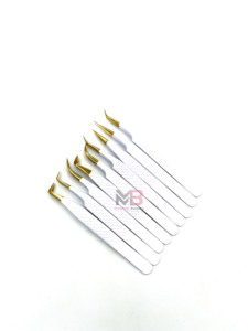 Pinzas de Acero Inoxidable para Pestañas, Pinzas para Extensiones de Pestañas, Pinzas para Volumen de Pestañas, Variedad Completa en Stock, Gran Venta - Product Image 5