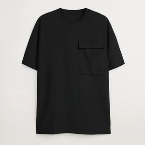 T-shirt Homme Col Rond Brodé en Coton Premium à Manches Courtes – Décontracté, Tendance, Doux et Respirant pour l'Été – Vente en Gros - Product Image 5