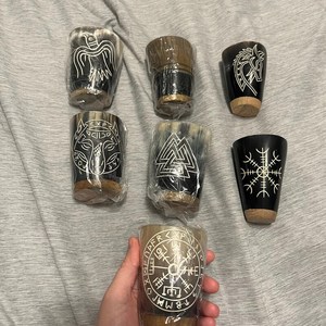 Handmade American Style Buffalo Horn Cup | Natural Drinking Mug for Beer/Wine/Mead | Eco-Friendly Leak Proof Business Gift - Product Image 1