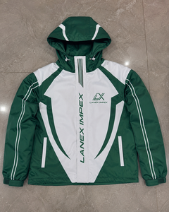 Custom Green White Hooded Windbreaker <b>Jacket</b> <b>Men</b> Lightweight Waterproof Outdoor Sports Running Training <b>Jacket</b> OEM Manufacturer - Product Image 6