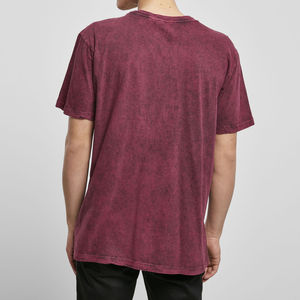 Camiseta con Lavado Ácido, Camisetas de Peso Pesado con Lavado Ácido, Camiseta Verde con Lavado Ácido, Textura Transpirable - Product Image 3