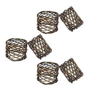 ที่ใส่ผ้าเช็ดปากเหล็กดีไซน์สวยขัดเงาสีทอง สำหรับตกแต่งบ้าน สำหรับตกแต่งวันเกิด สำหรับเป็นของขวัญ สำหรับตกแต่งโต๊ะ - Product Image 4